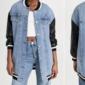 Alice + Olivia ORTEN OVERSIZED VARSITY JACKET